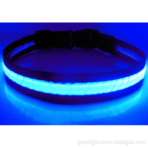 Safety LED Flashing Belt/Waistband Blue